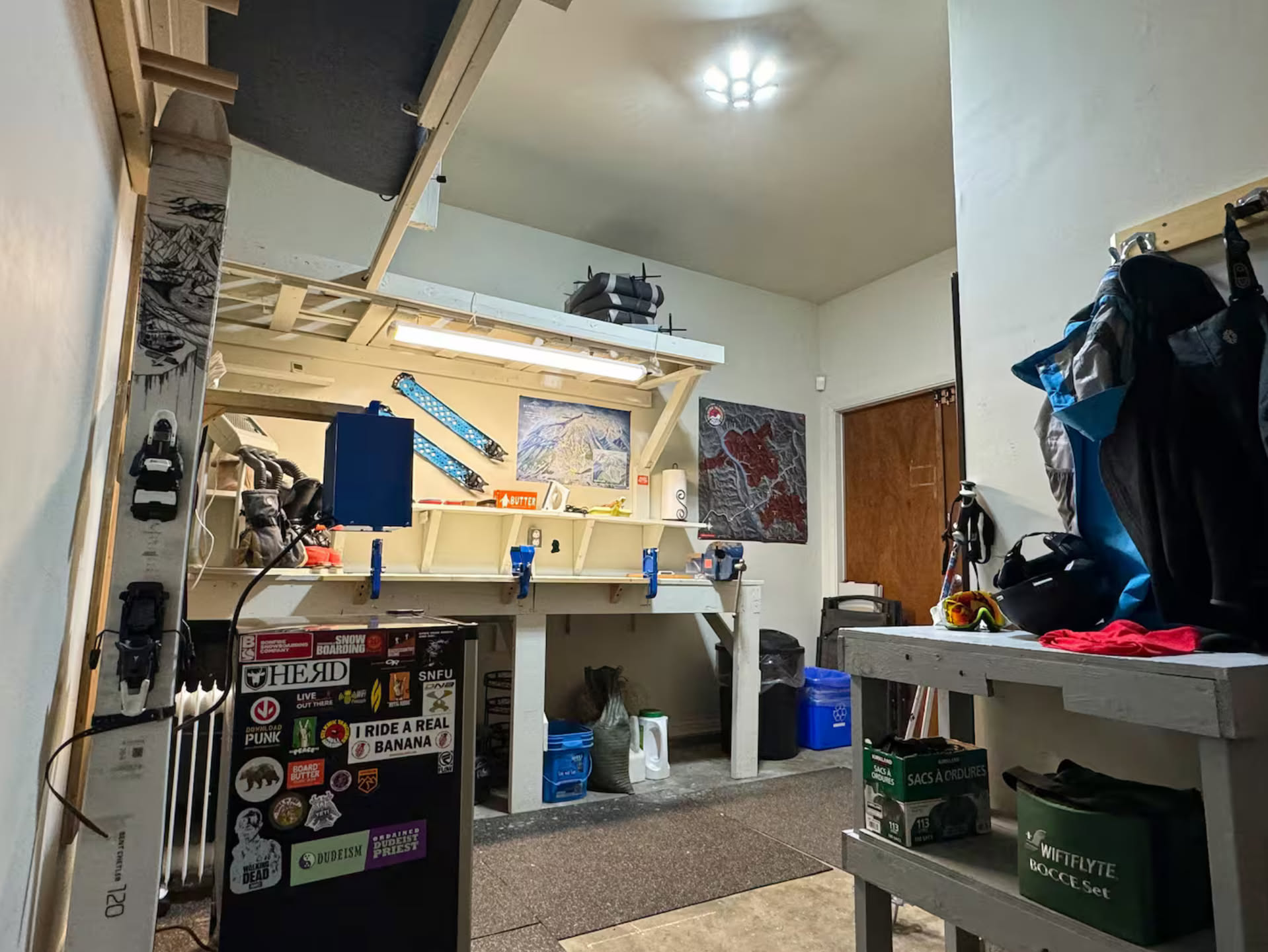 Ski Tuning and Gear Room